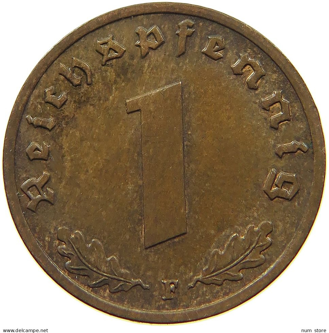 DRITTES REICH REICHSPFENNIG 1937 F  #MA 100090 - 1 Reichspfennig