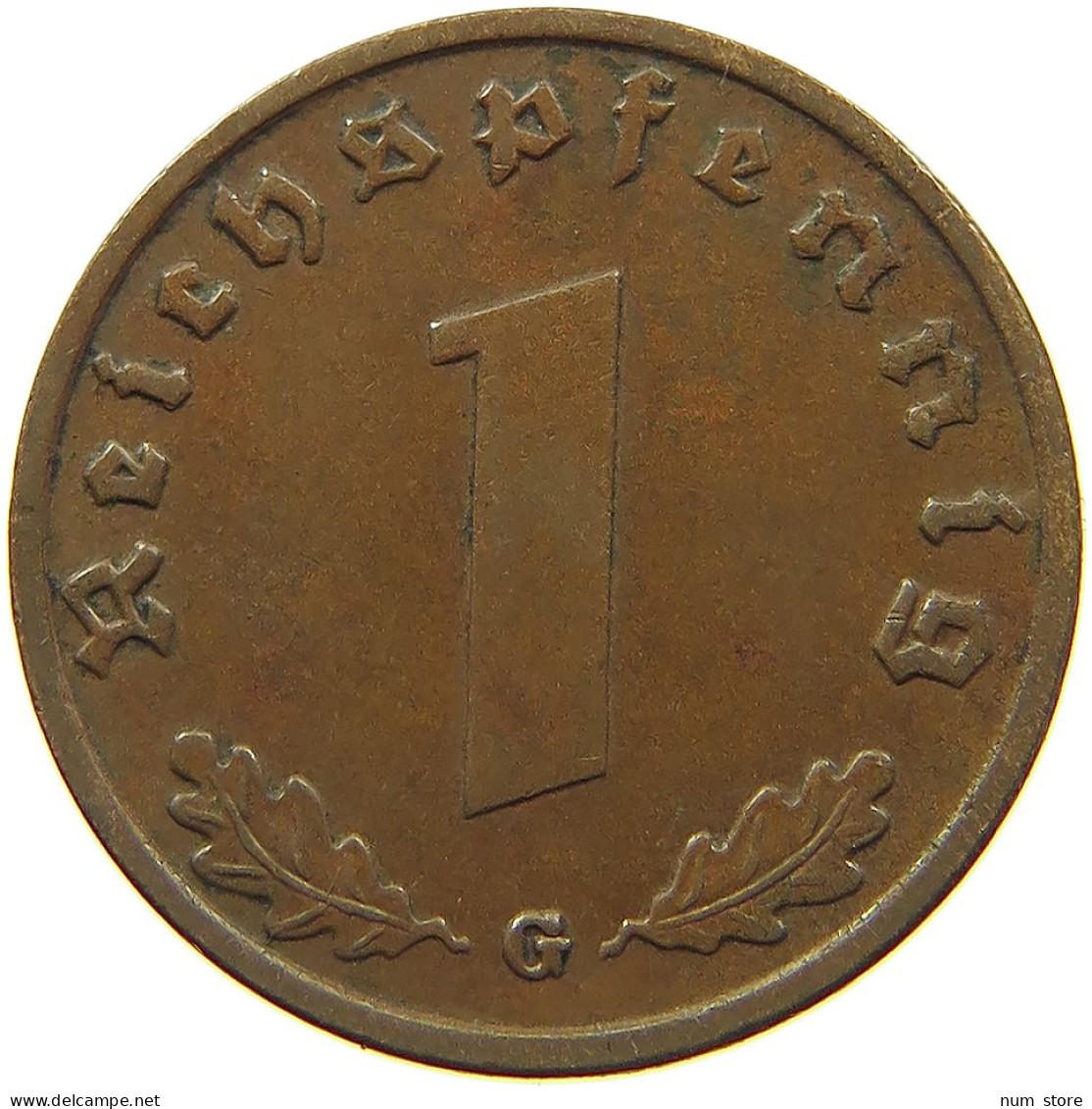 DRITTES REICH REICHSPFENNIG 1936 G  #MA 100105 - 1 Reichspfennig