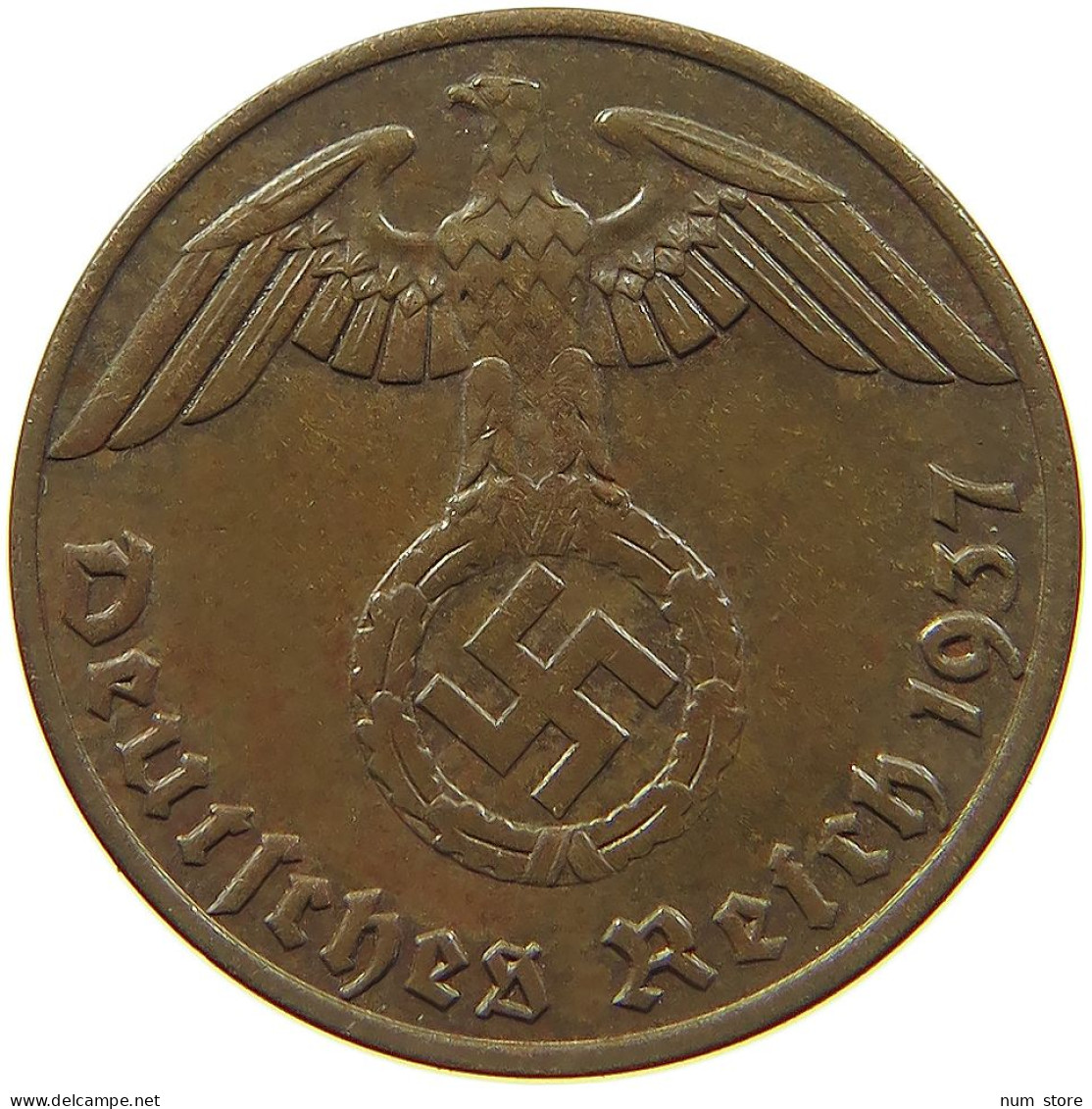 DRITTES REICH REICHSPFENNIG 1937 A  #MA 100093 - 1 Reichspfennig