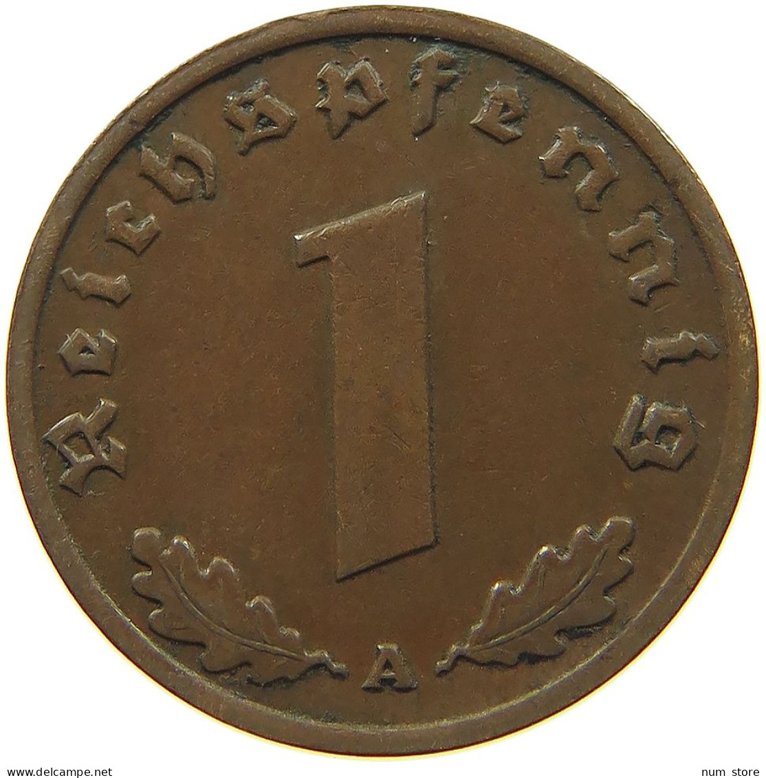 DRITTES REICH REICHSPFENNIG 1936 A  #MA 100076 - 1 Reichspfennig