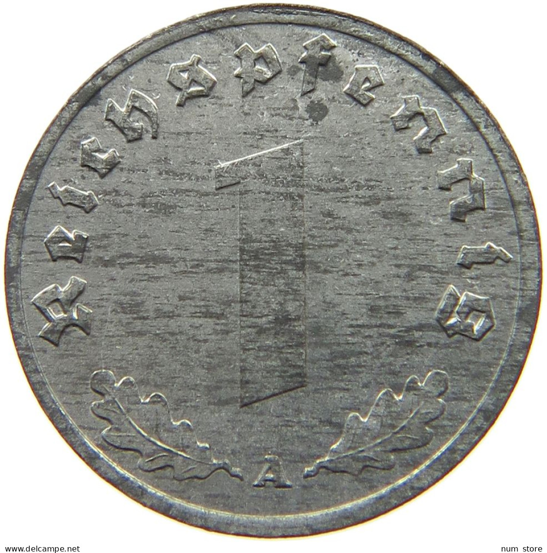 DRITTES REICH PFENNIG 1944 A  #MA 005844 - 1 Reichspfennig