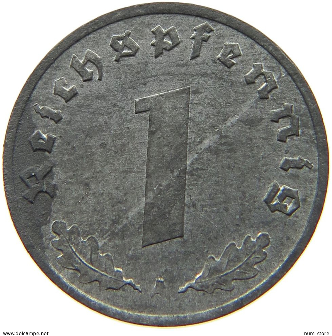 DRITTES REICH PFENNIG 1944 A  #MA 005839 - 1 Reichspfennig