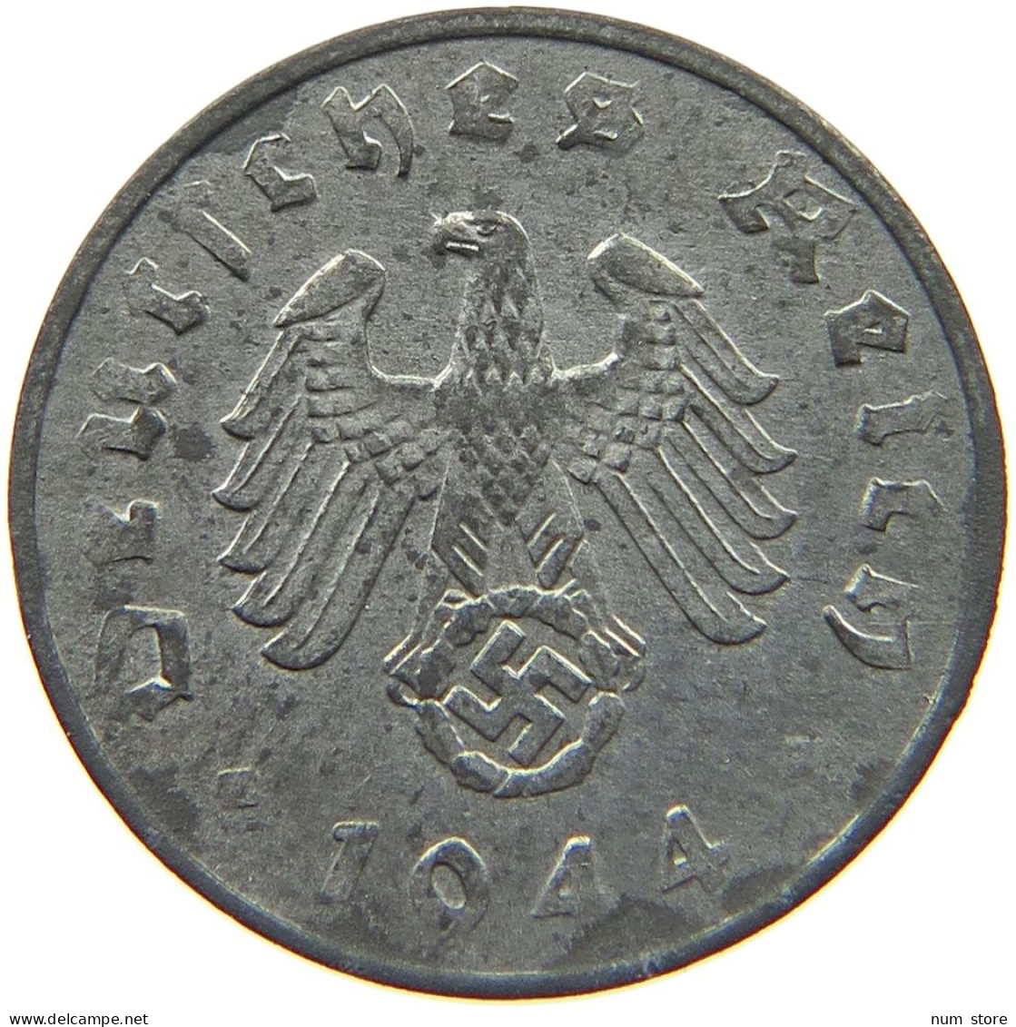 DRITTES REICH PFENNIG 1944 A  #MA 005839 - 1 Reichspfennig