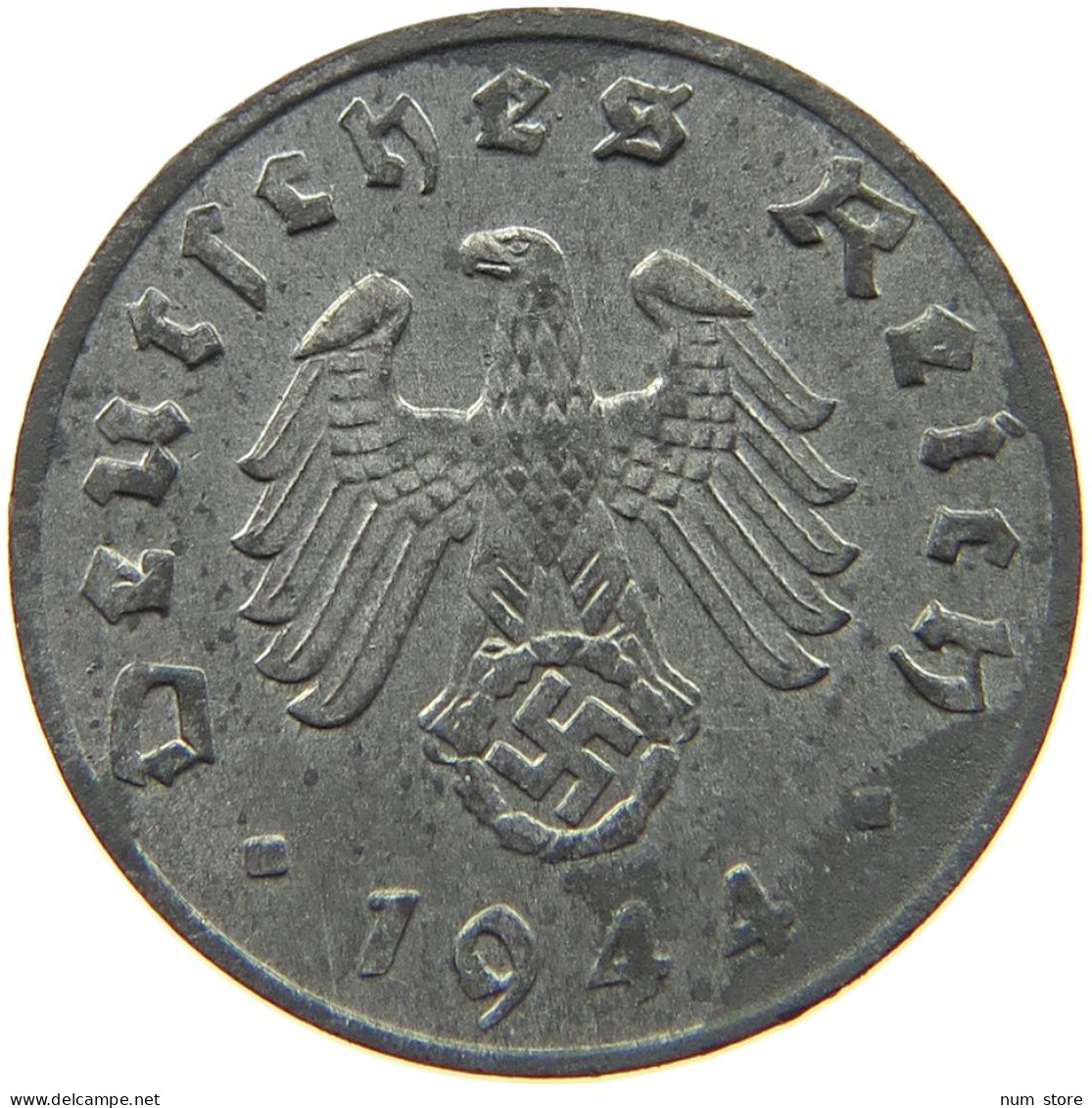 DRITTES REICH PFENNIG 1944 A  #MA 005843 - 1 Reichspfennig