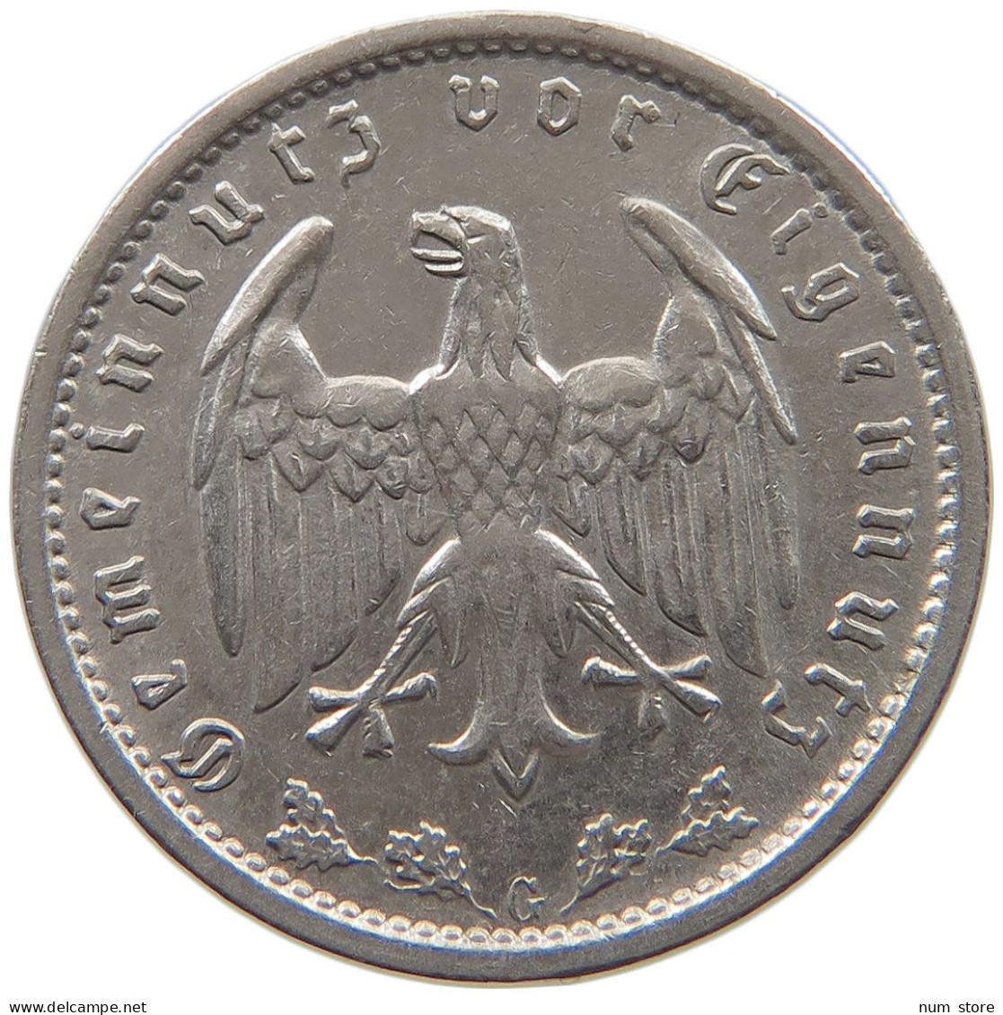 DRITTES REICH MARK 1937 G  #MA 022011 - 1 Reichsmark