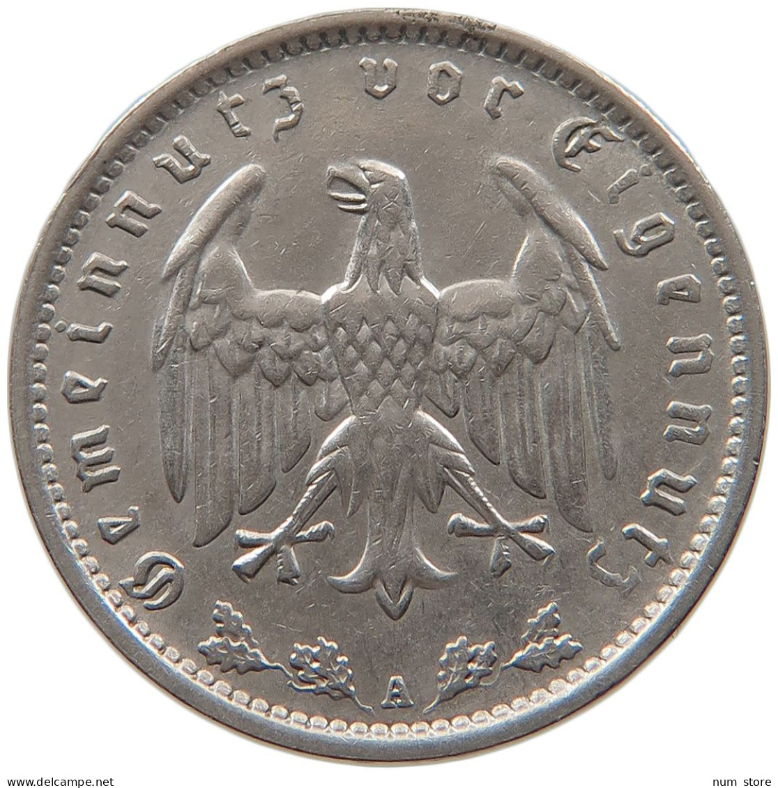DRITTES REICH MARK 1937 A  #MA 099329 - 1 Reichsmark
