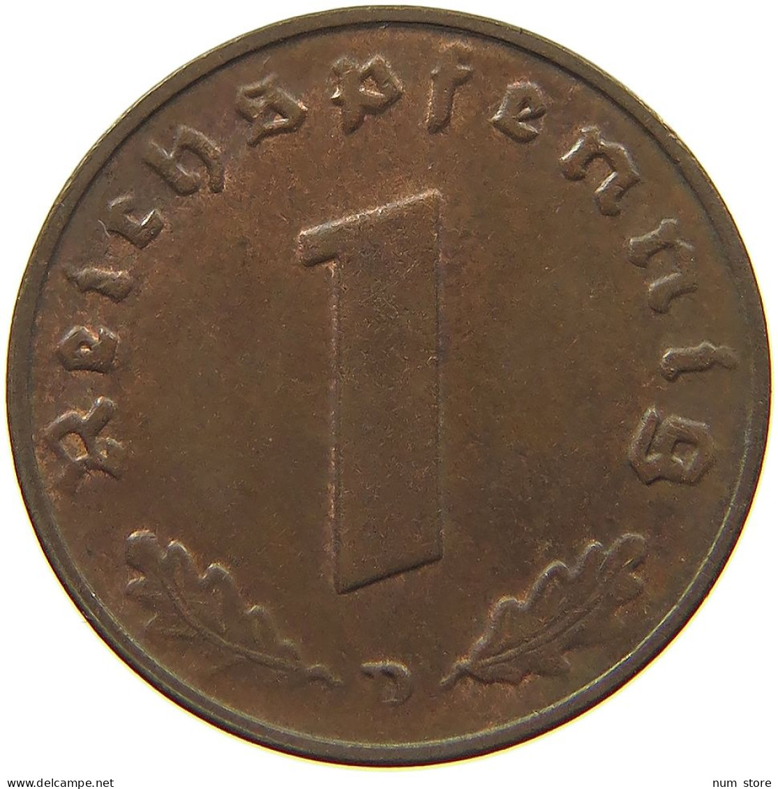 DRITTES REICH REICHSPFENNIG 1937 D  #MA 100103 - 1 Reichspfennig