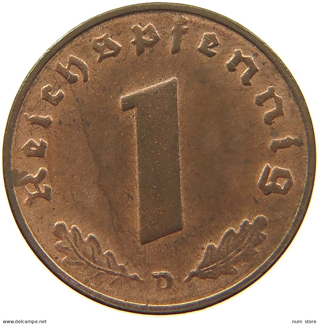 DRITTES REICH REICHSPFENNIG 1937 D  #MA 100092 - 1 Reichspfennig