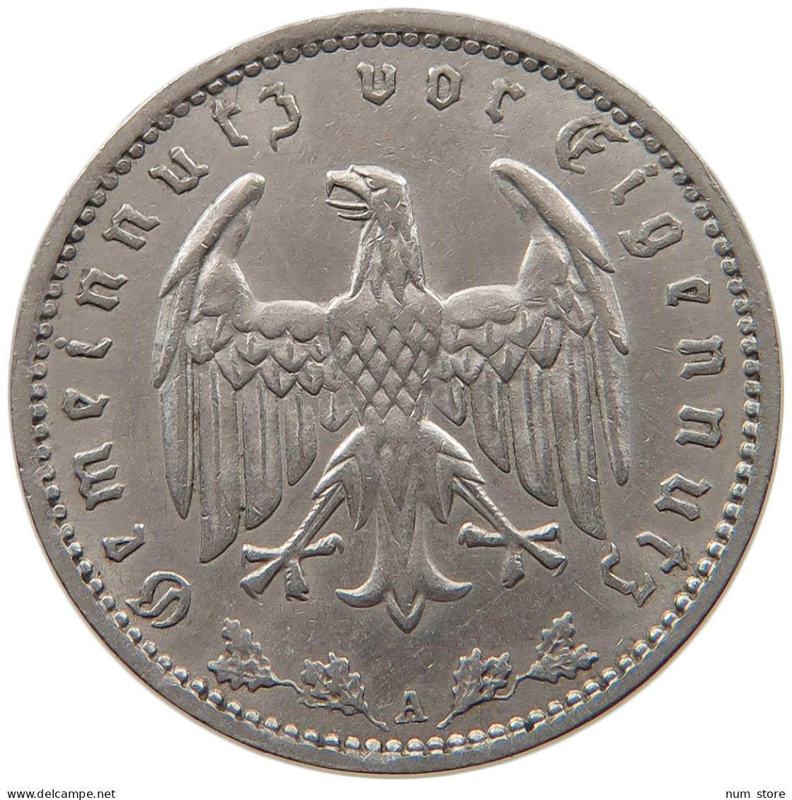 DRITTES REICH MARK 1935 A  #MA 099327 - 1 Reichsmark