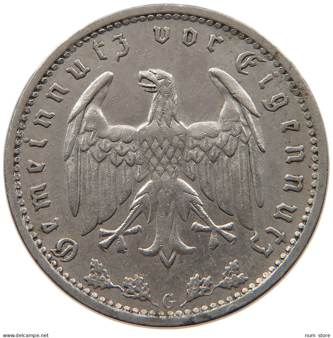 DRITTES REICH MARK 1934 G  #MA 099366 - 1 Reichsmark