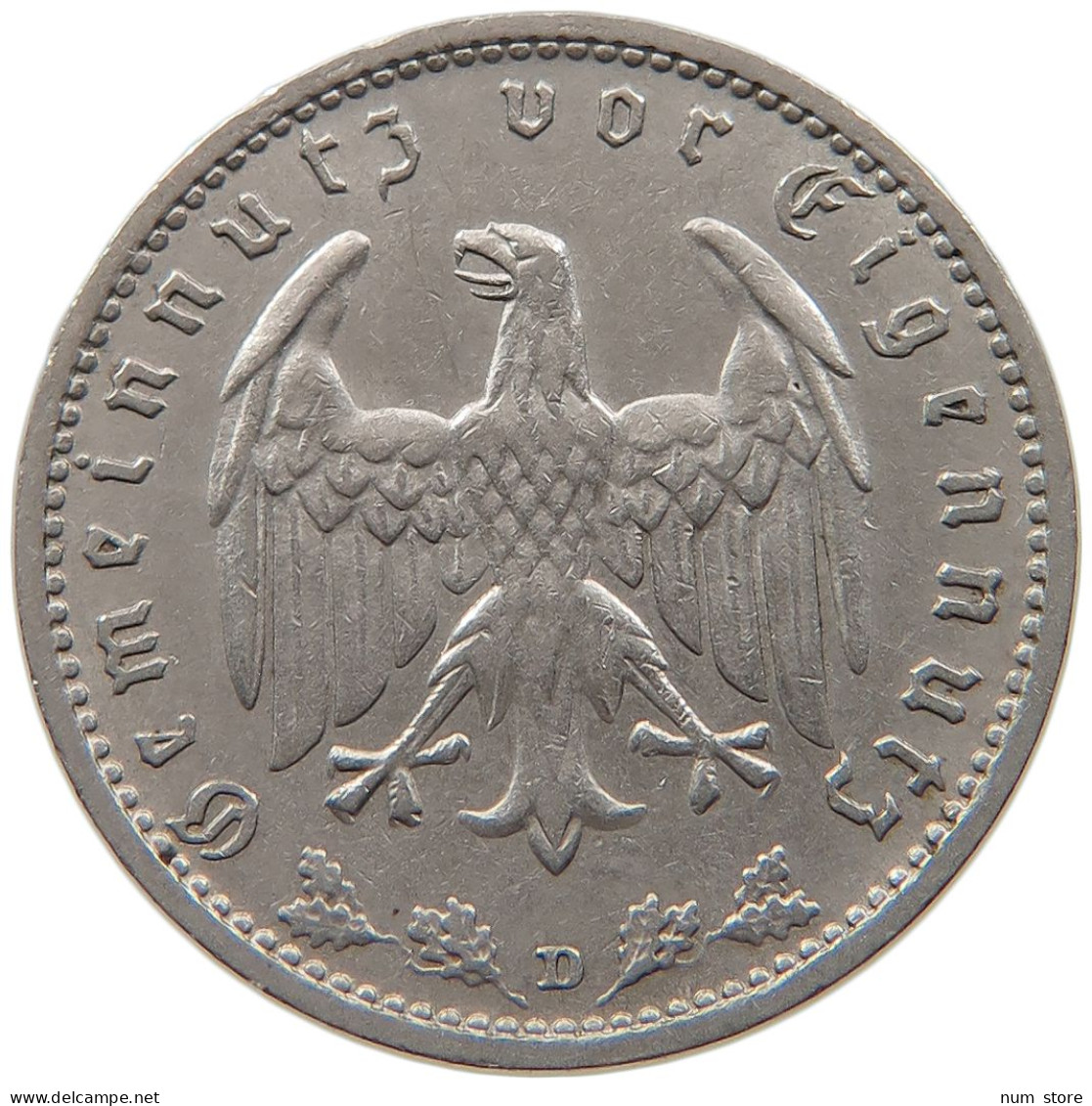 DRITTES REICH MARK 1934 D  #MA 099373 - 1 Reichsmark