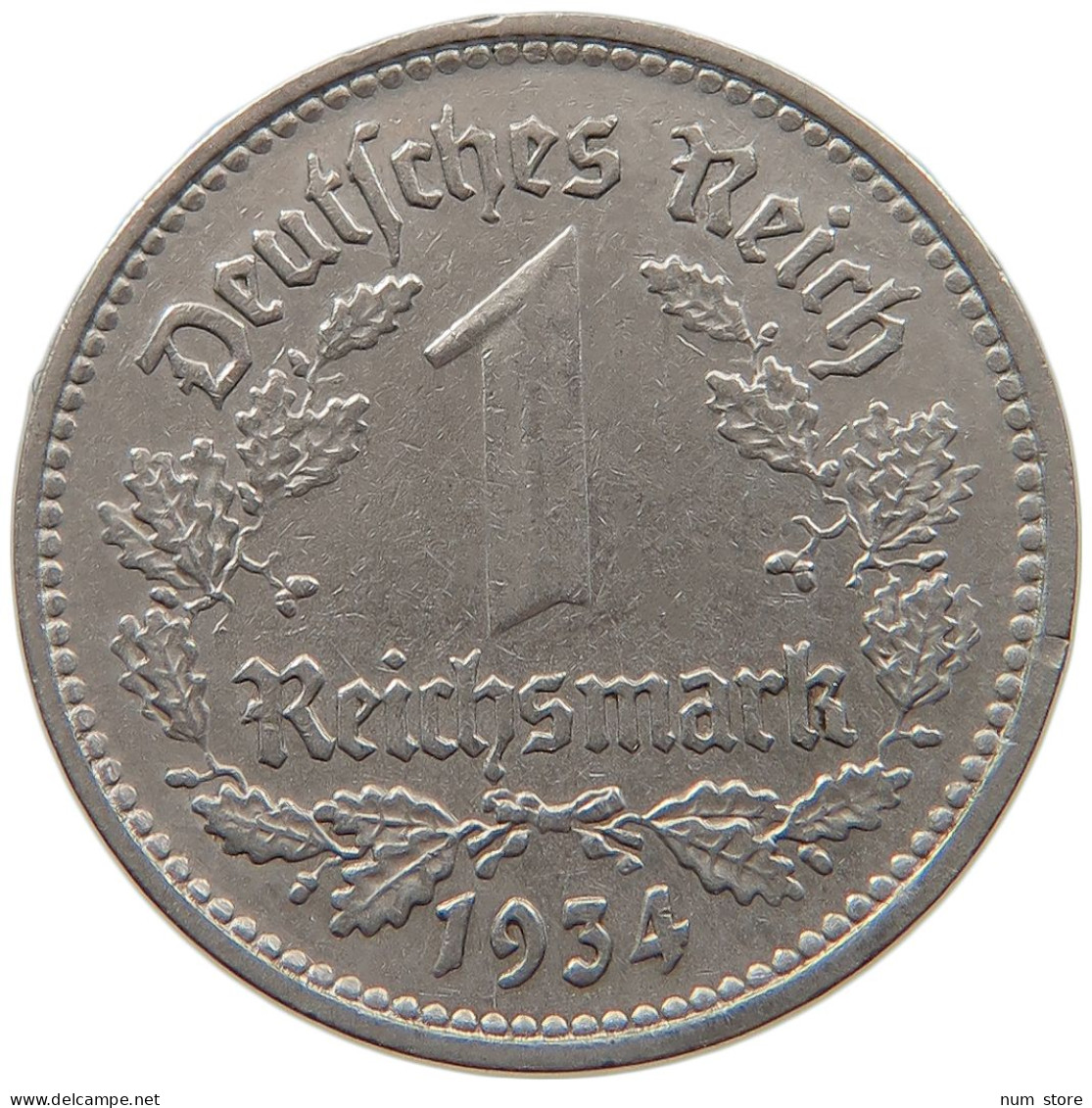 DRITTES REICH MARK 1934 D  #MA 099341 - 1 Reichsmark