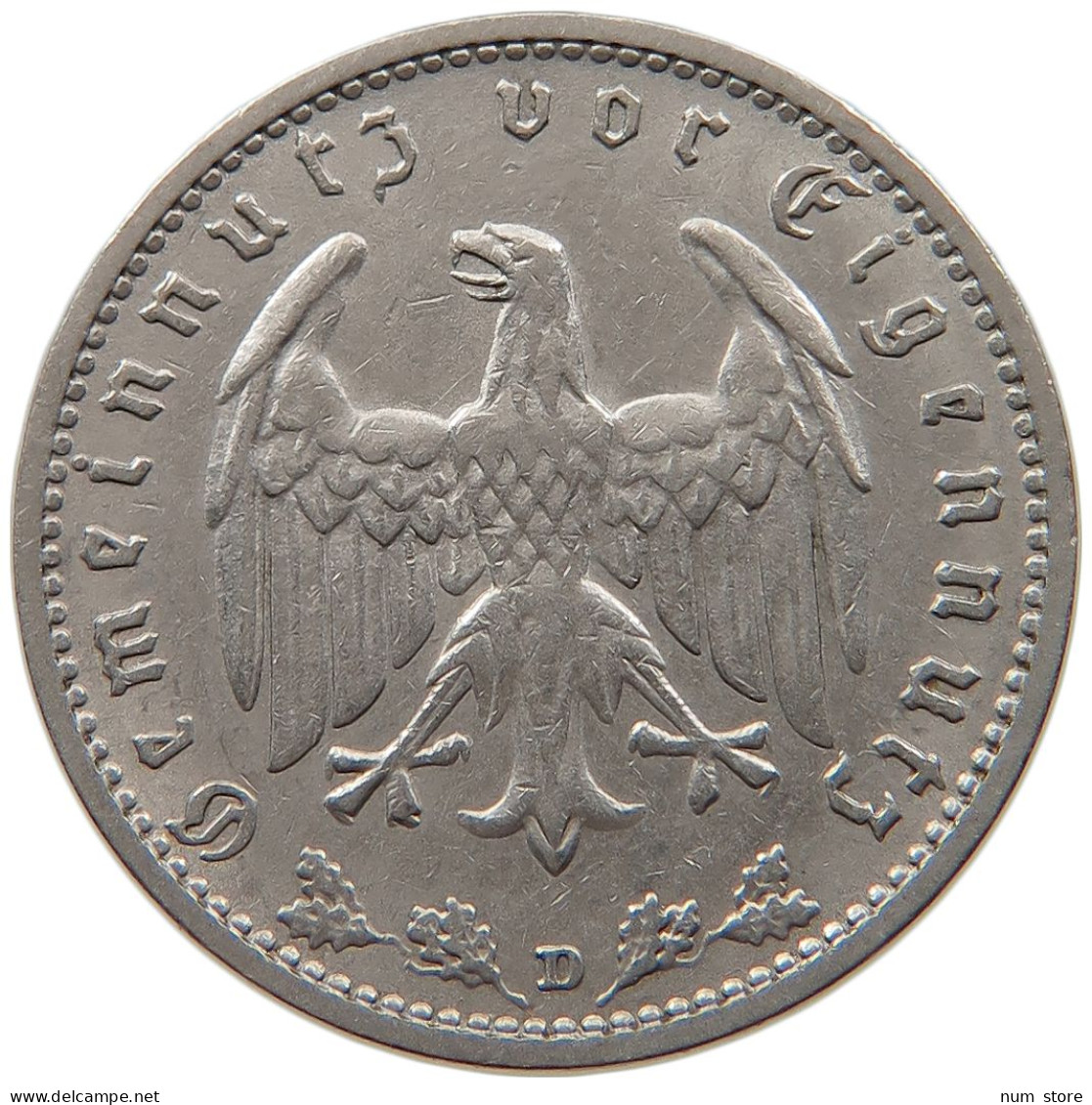DRITTES REICH MARK 1934 D  #MA 099346 - 1 Reichsmark