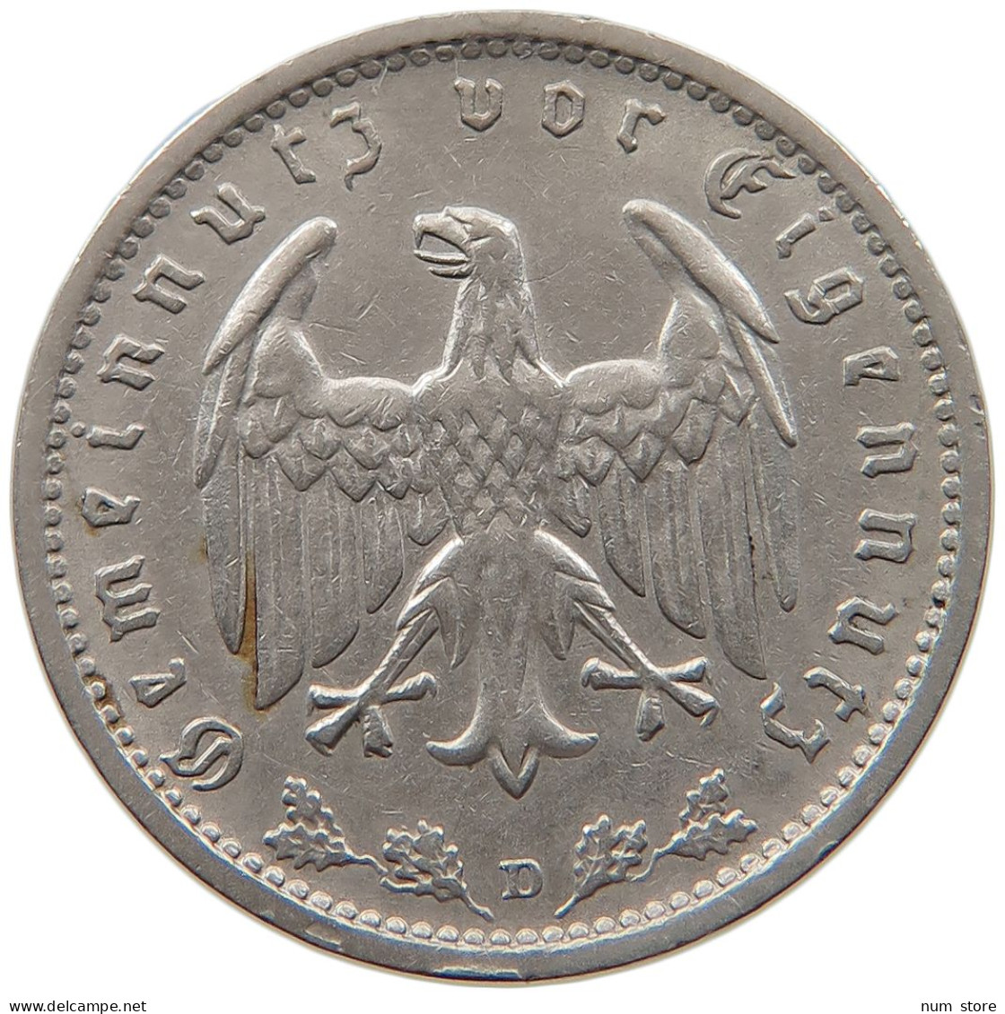 DRITTES REICH MARK 1934 D  #MA 099345 - 1 Reichsmark