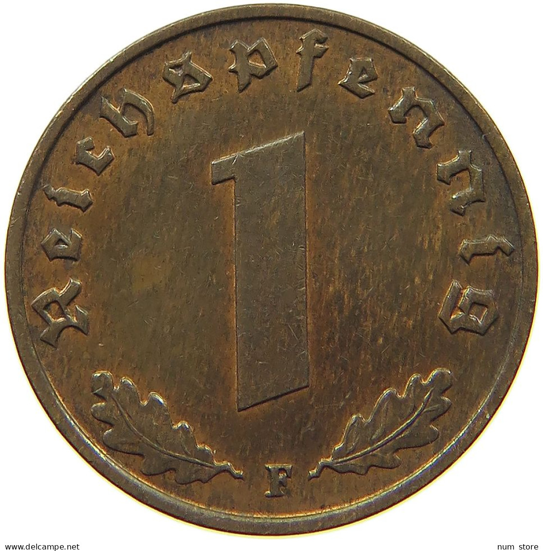 DRITTES REICH REICHSPFENNIG 1939 F  #MA 100079 - 1 Reichspfennig
