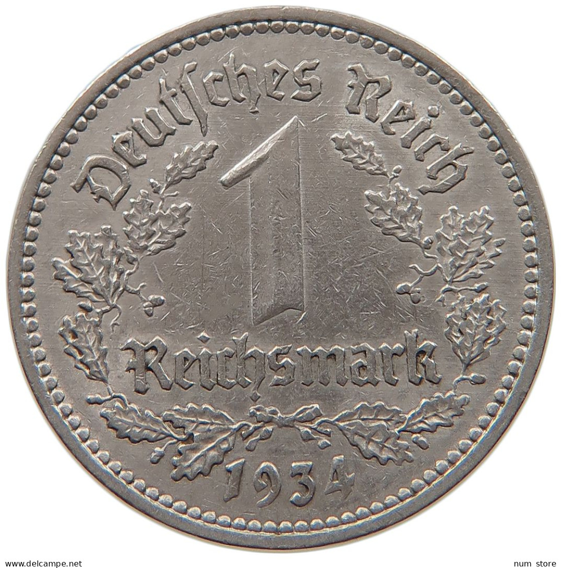 DRITTES REICH MARK 1934 A  #MA 099364 - 1 Reichsmark