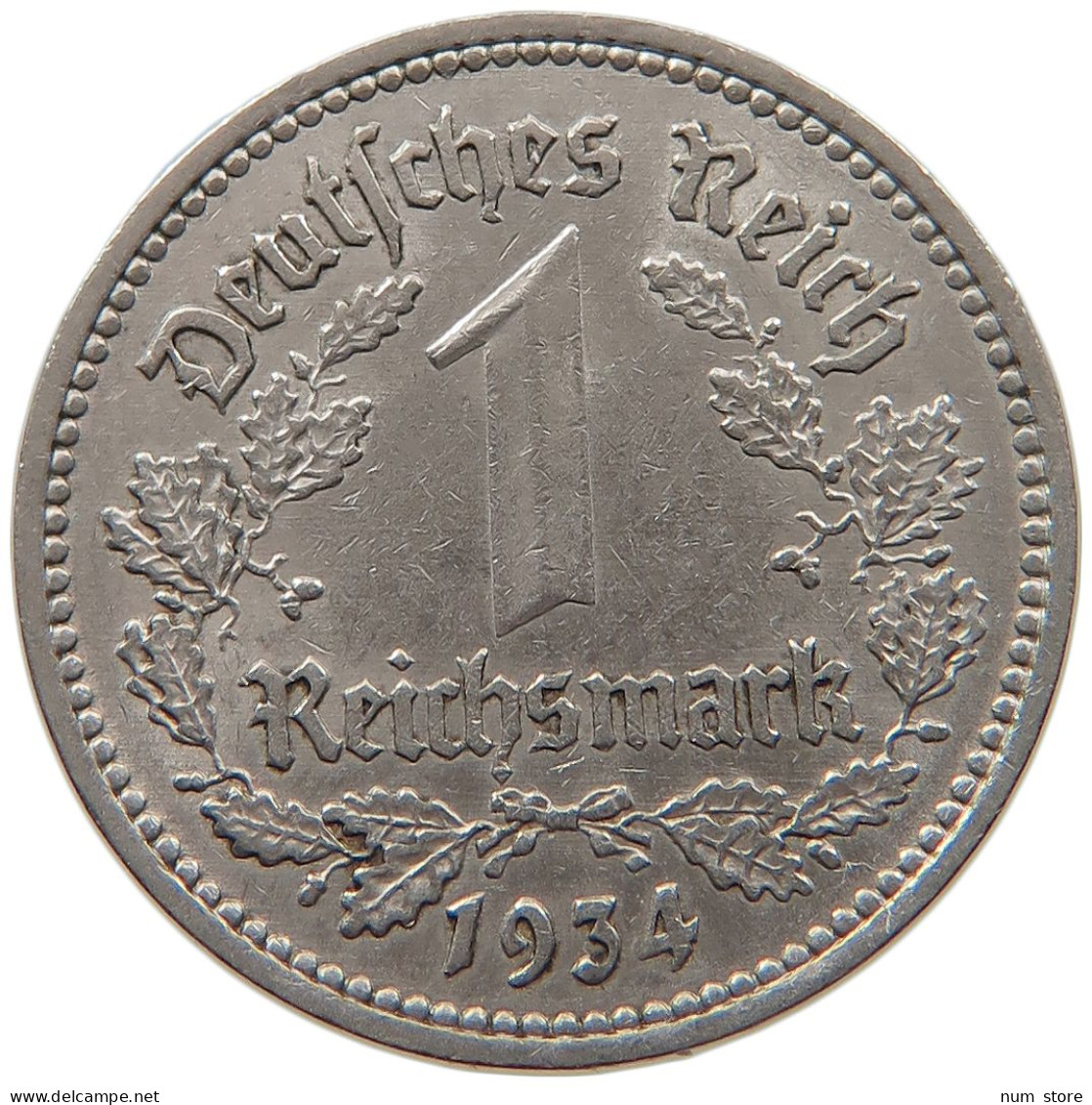 DRITTES REICH MARK 1934 A  #MA 099358 - 1 Reichsmark