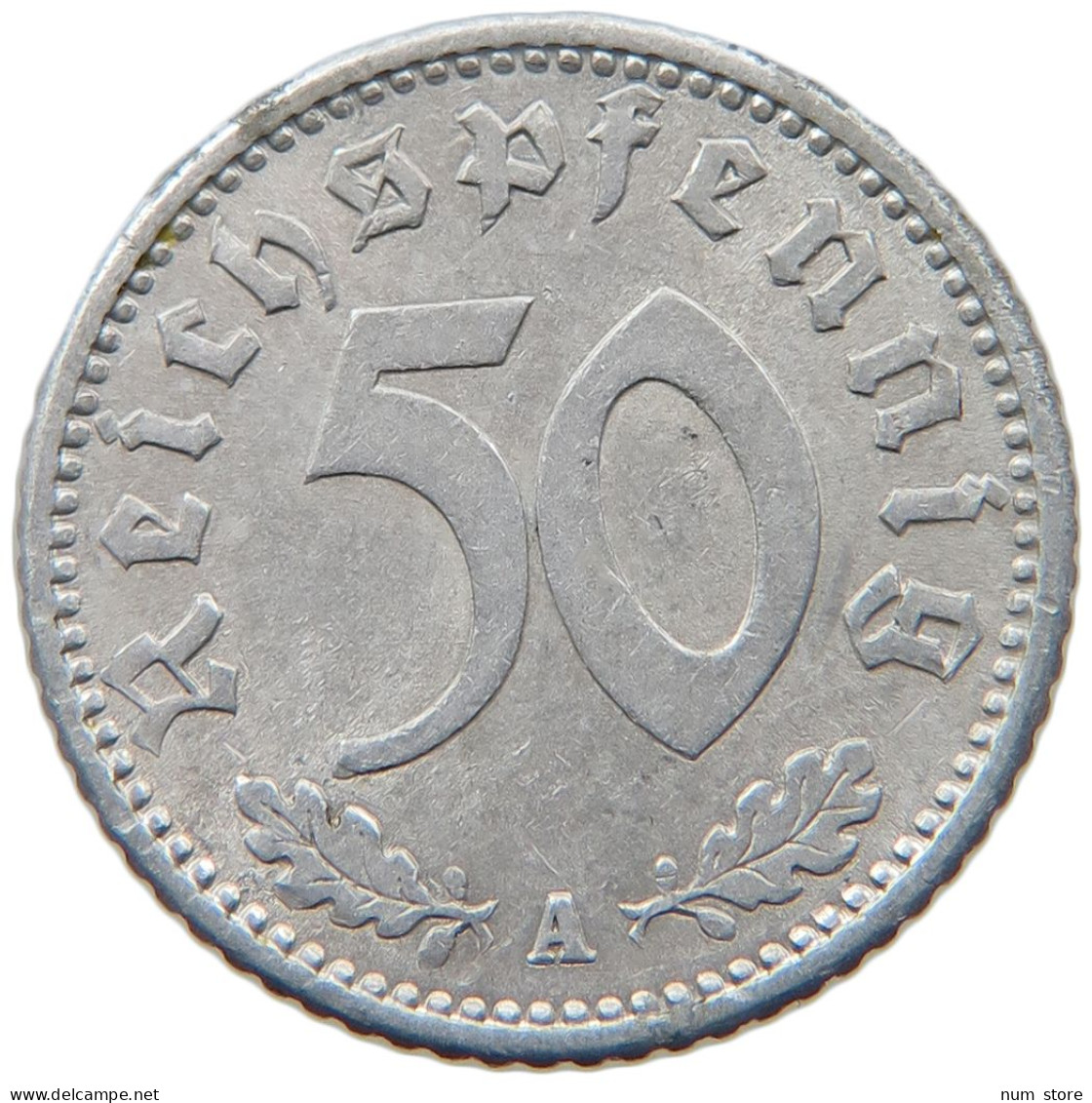 DRITTES REICH 50 PFENNIG 1943 A  #MA 098856 - 50 Reichspfennig