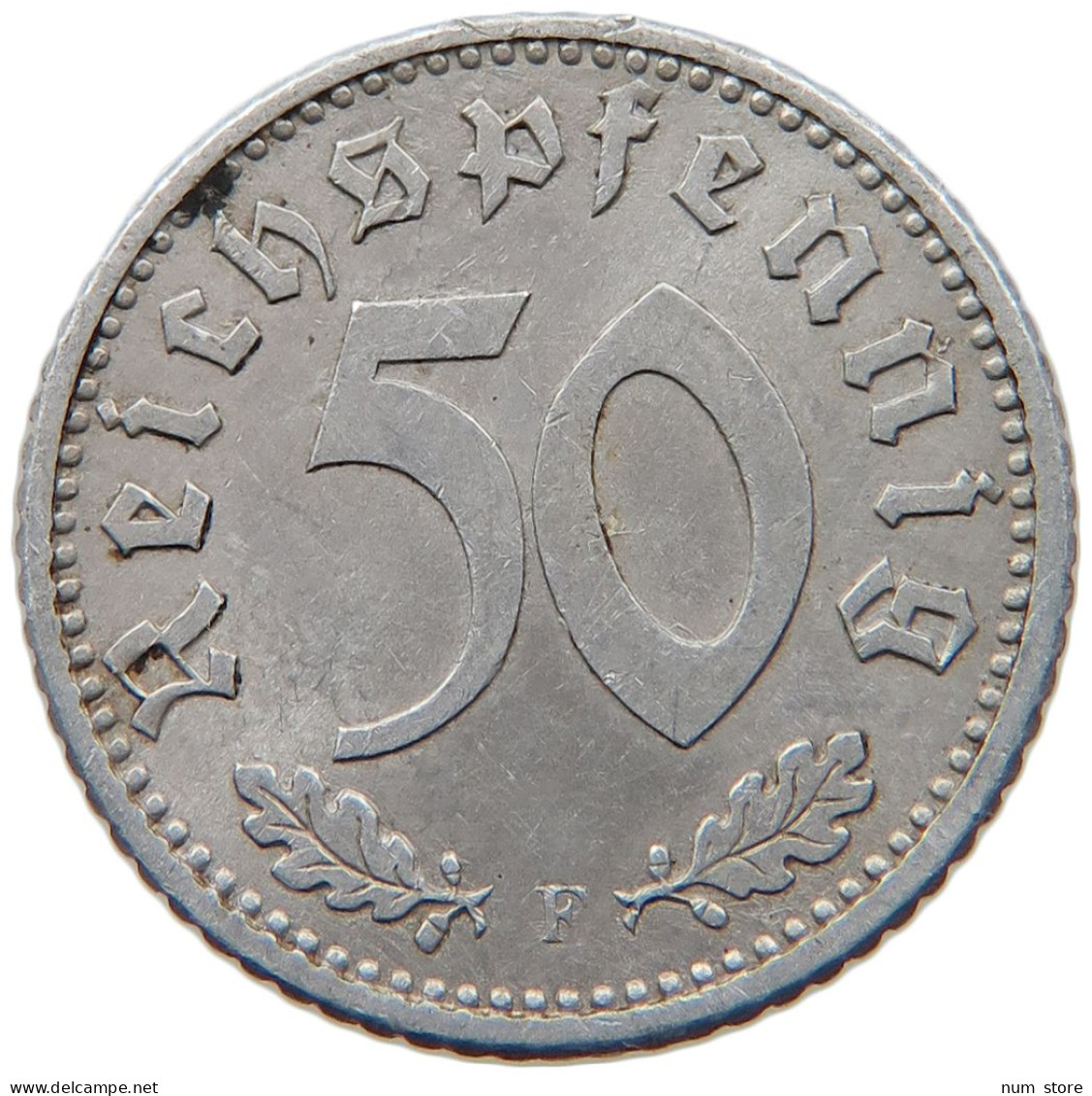 DRITTES REICH 50 PFENNIG 1935 F  #MA 098843 - 50 Reichspfennig