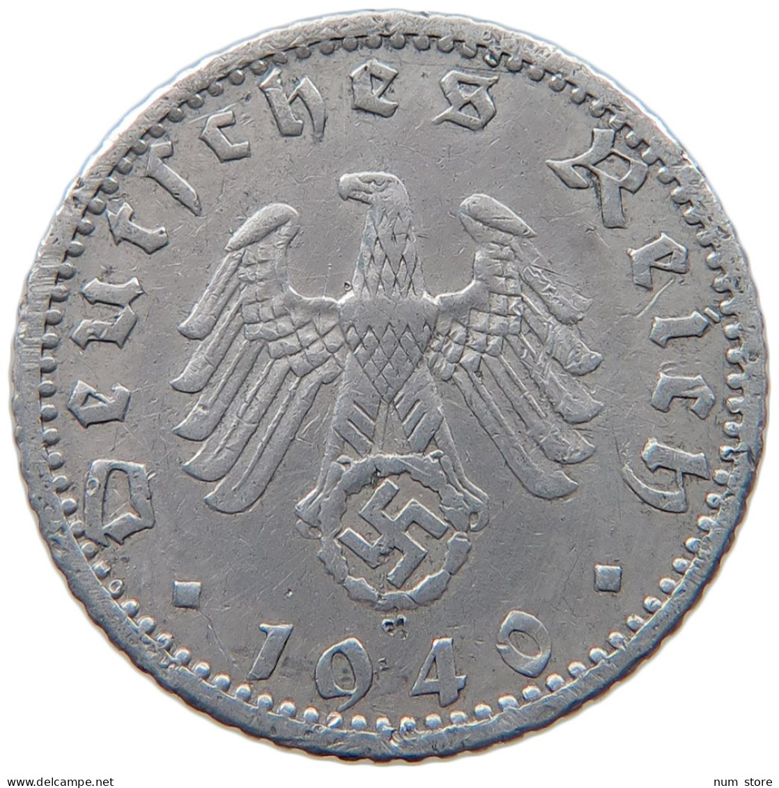 DRITTES REICH 50 PFENNIG 1940 F  #MA 098854 - 50 Reichspfennig