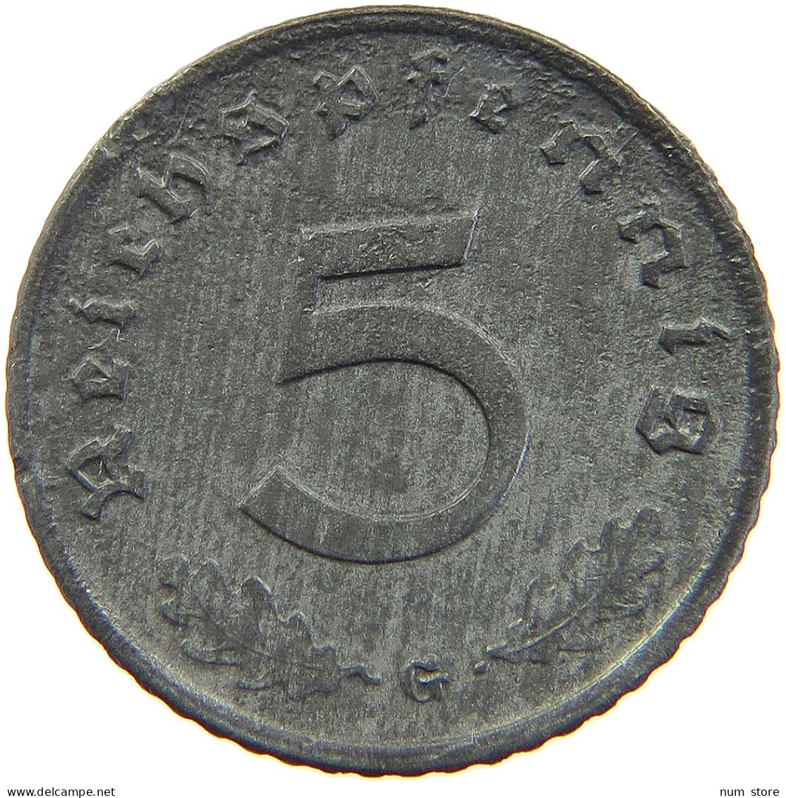 DRITTES REICH 5 REICHSPFENNIG 1943 G  #MA 102720 - 5 Reichspfennig