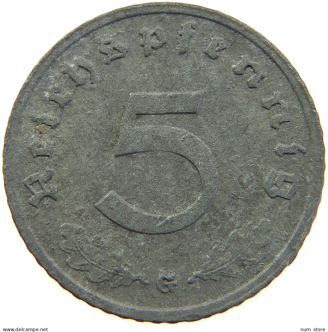 DRITTES REICH 5 REICHSPFENNIG 1942 G  #MA 102713 - 5 Reichspfennig