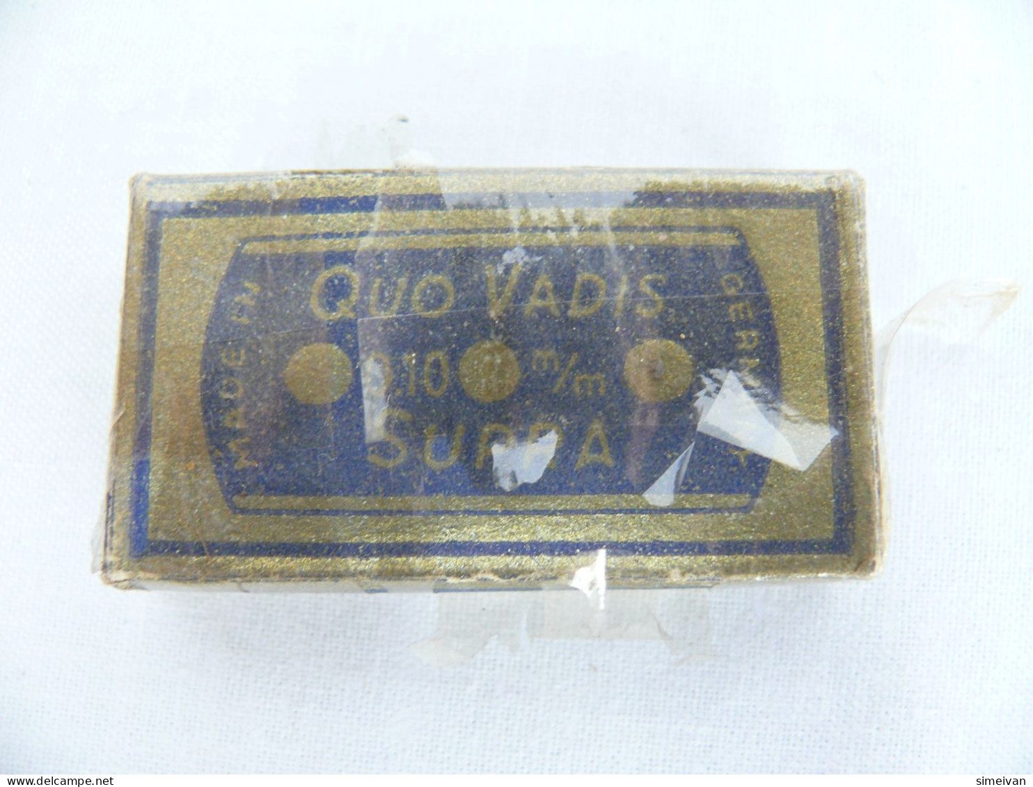 Vintage QUO VADIS Razor Blades Best Solingen Steel Germany Pack Of 10 #2182 - Razor Blades