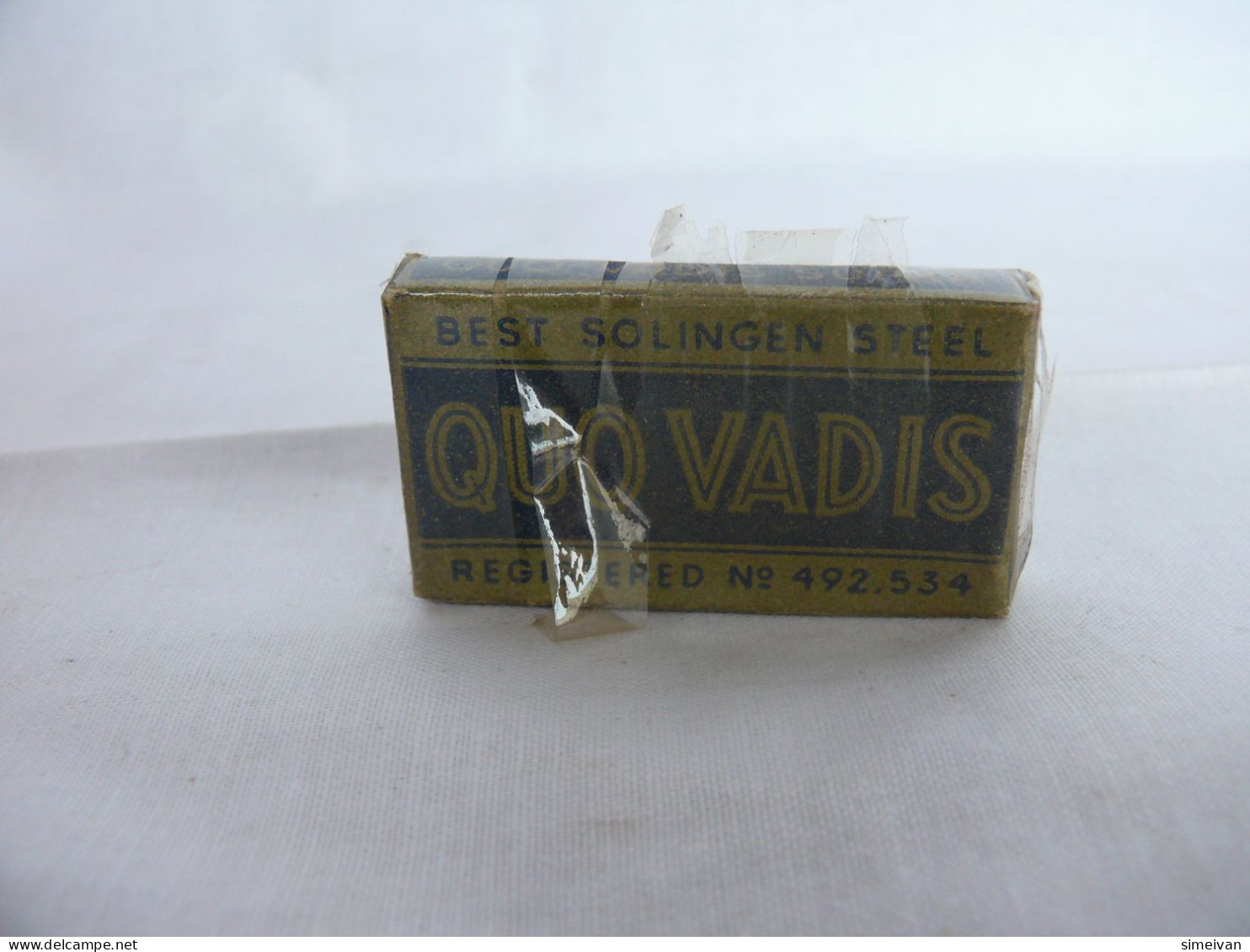 Vintage QUO VADIS Razor Blades Best Solingen Steel Germany Pack of 10 #2182