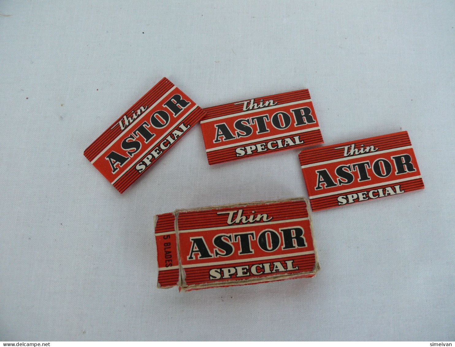 Vintage ASTOR SPECIAL Razor Blades Made In Greece 3 Pcs. #2183 - Razor Blades