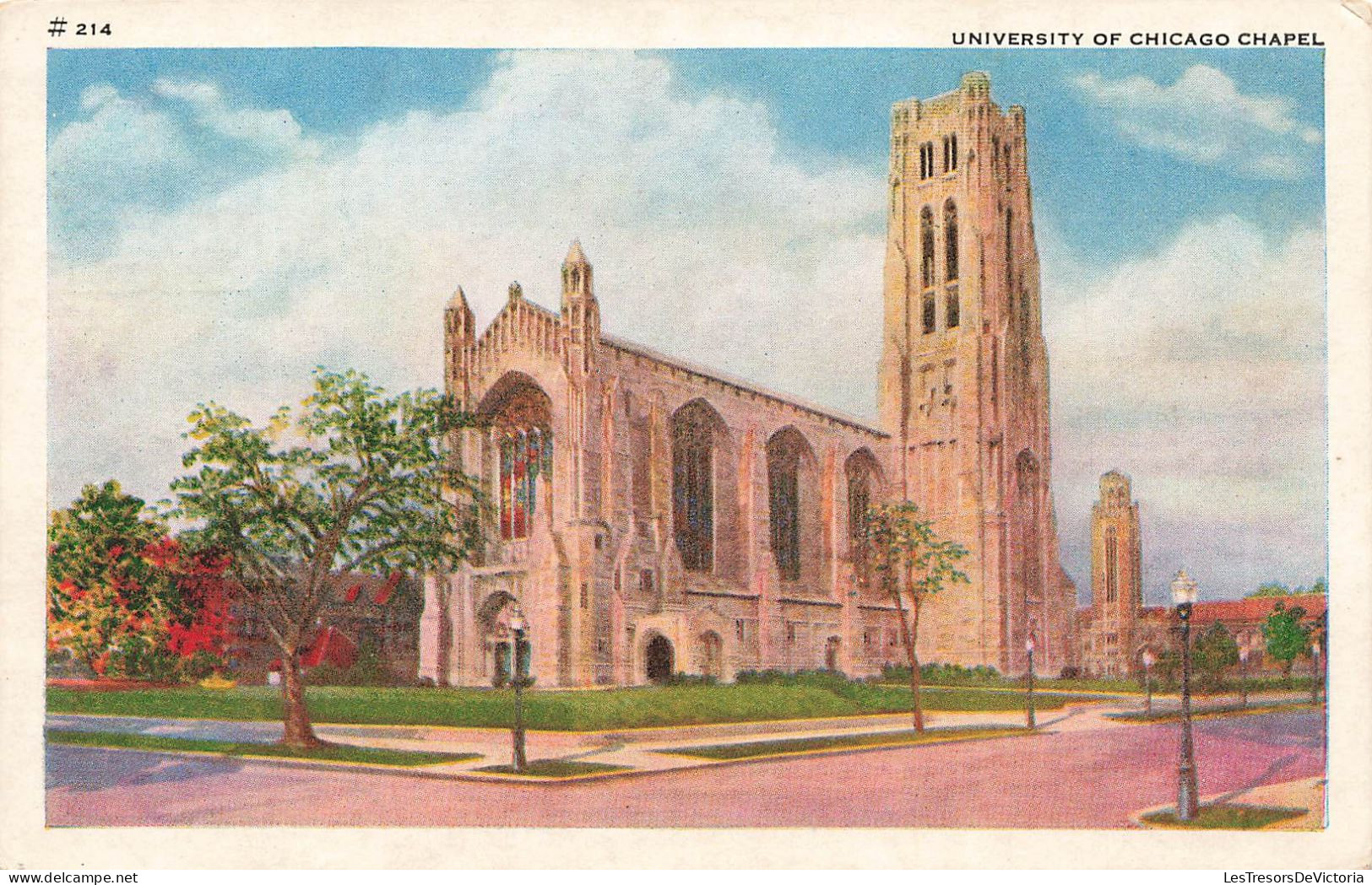 ETATS-UNIS - Chicago - University Of Chicago Chapel - Colorisé - Carte Postale - Chicago