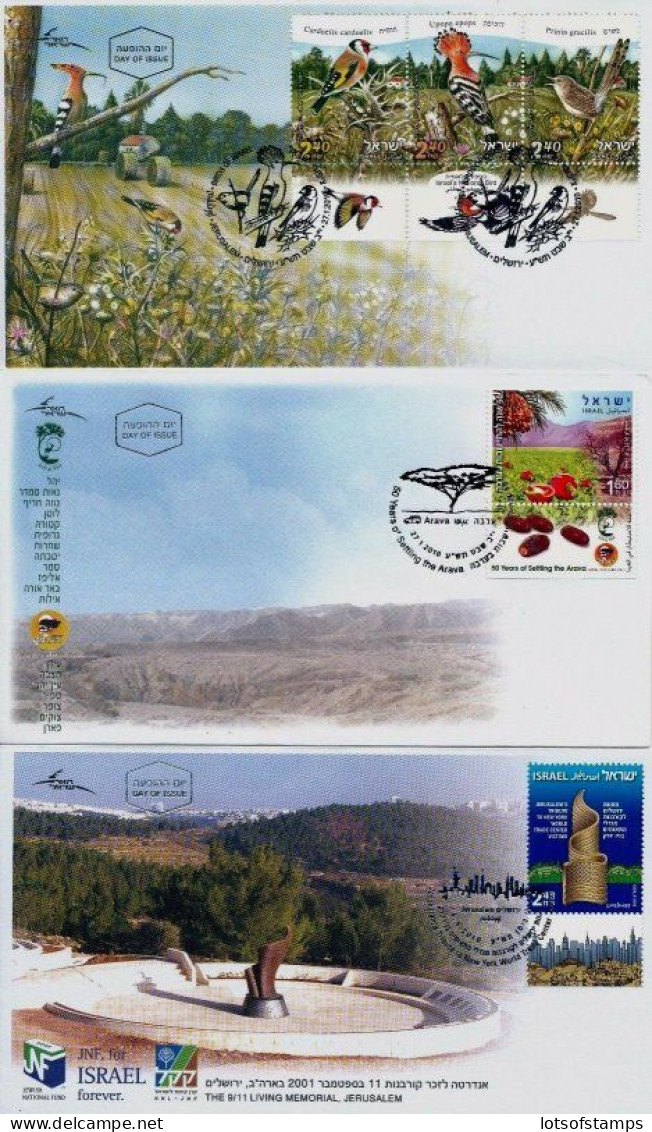 ISRAEL 2010 FDC COMPLETE YEAR SET WITH S/SHEETS SEE 11 SCANS - Cartas & Documentos