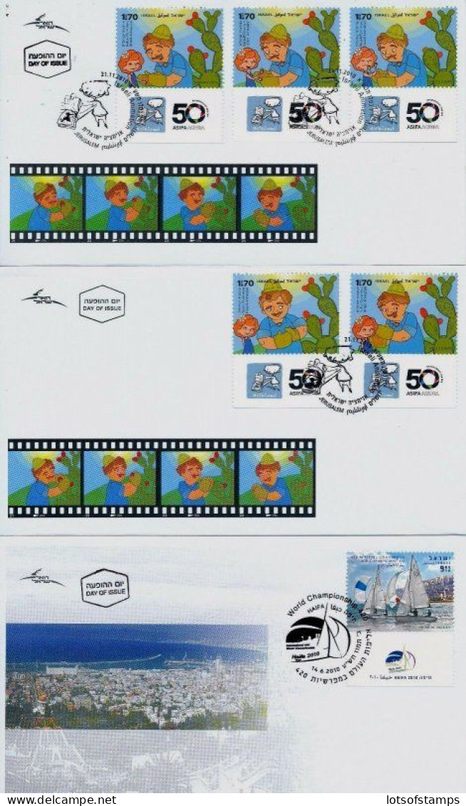 ISRAEL 2010 FDC COMPLETE YEAR SET WITH S/SHEETS SEE 11 SCANS