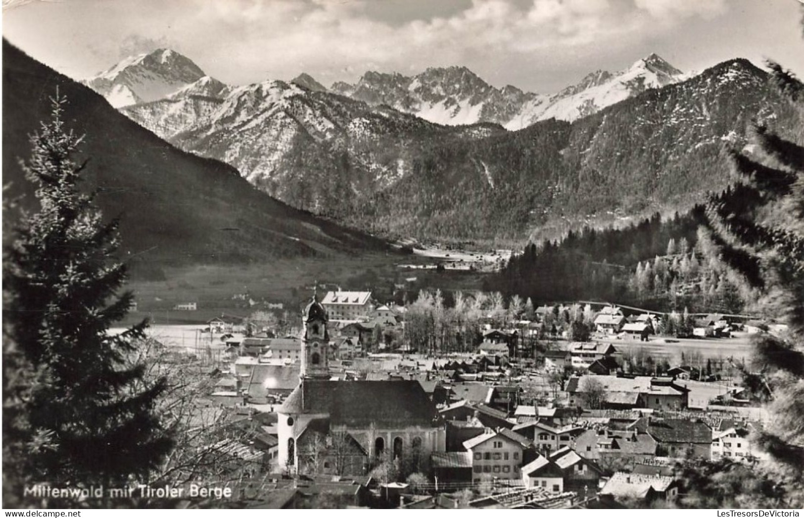 ALLEMAGNE - Mittenwald Mit Tiroler Berge - Eglise - Village - Carte Postale Ancienne - Mittenwald