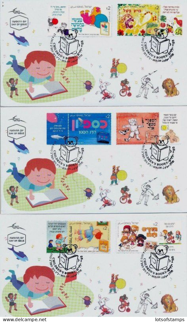 ISRAEL 2012 FDC COMPLETE YEAR SET WITH S/SHEETS SEE 11 SCANS