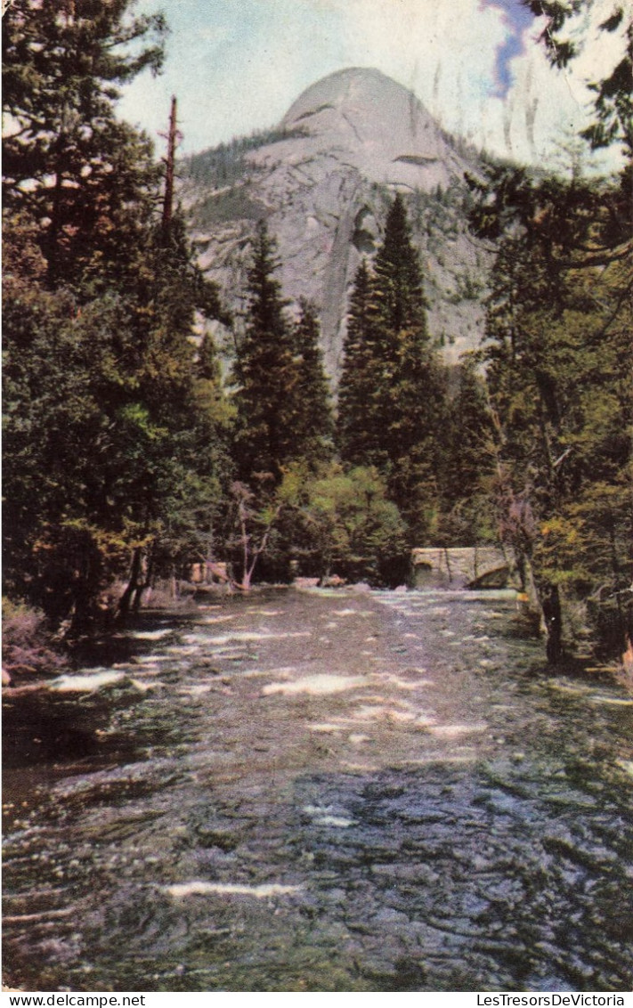 ETATS-UNIS - Californie - California North Dome And Merced River From Happy Isles Bridge - Colorisé - Carte Postale - Andere & Zonder Classificatie