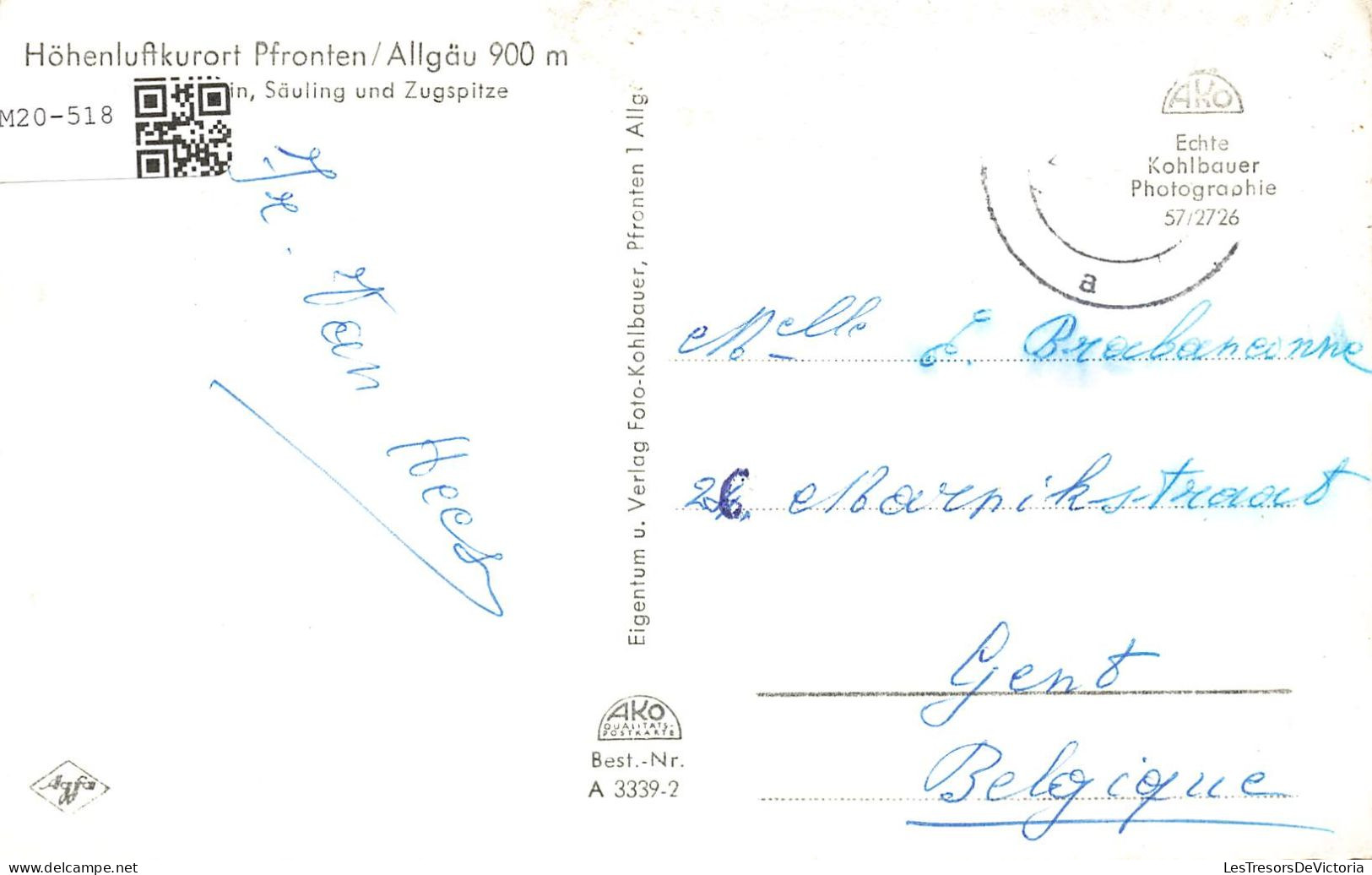 ALLEMAGNE - Hohenluftkurort Pfronten Im Allgau 900 M - Carte Postale Ancienne - Autres & Non Classés