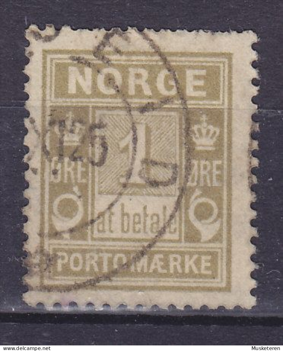 Norway Postage Due 1915 Mi. 1 II A,  1 Ø Portomærke Porto - Usati