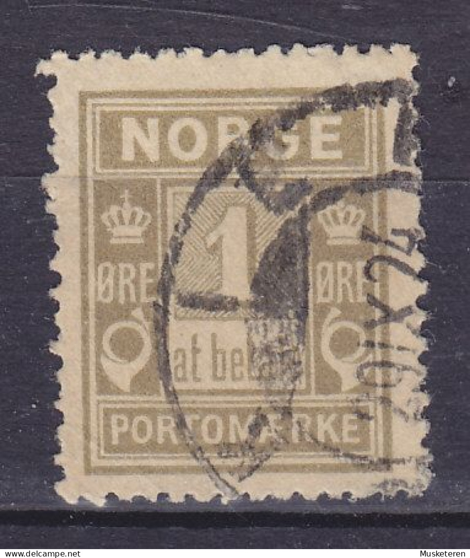Norway Postage Due 1915 Mi. 1 II A,  1 Ø Portomærke Porto - Usados