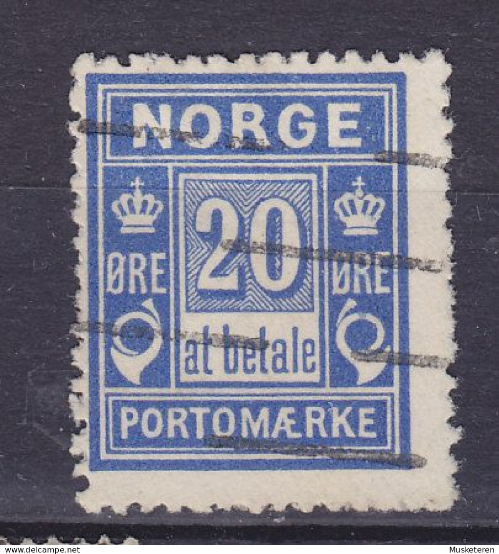 Norway Postage Due 1899 Mi. 5 II A, 20 Ø Portomærke Porto - Gebraucht