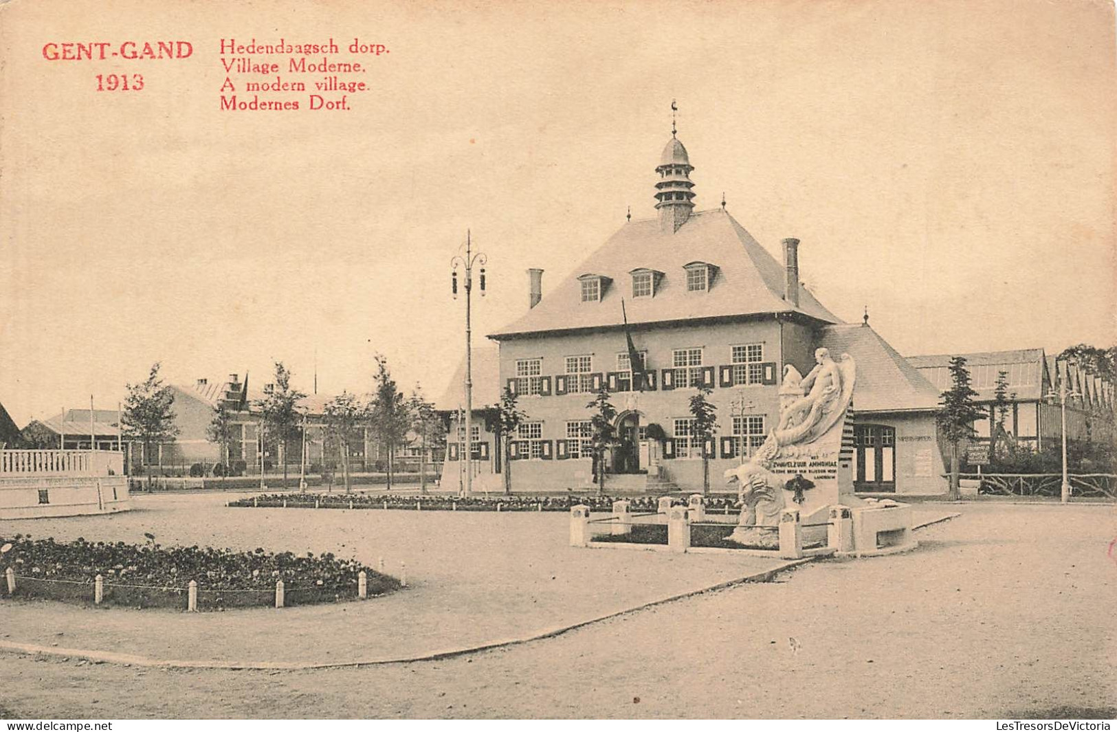 BELGIQUE - Gand - 1913 - Village Moderne - Carte Postale Ancienne - Gent