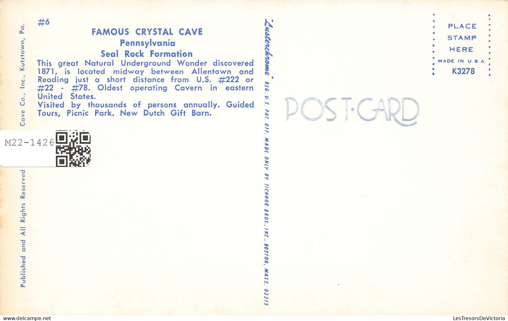 AUSTRALIE - Seal Rocks - Famous Crystal Cave - Colorisé - Carte Postale - Altri & Non Classificati