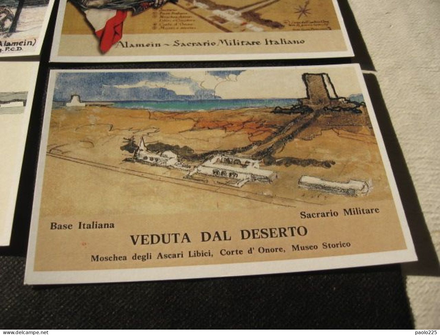 ALPINI - EL ALAMEIN - SACRARIO MILITARE ITALIANO 7 CARTOLINE COLORI NV - Verzamelingen & Kavels