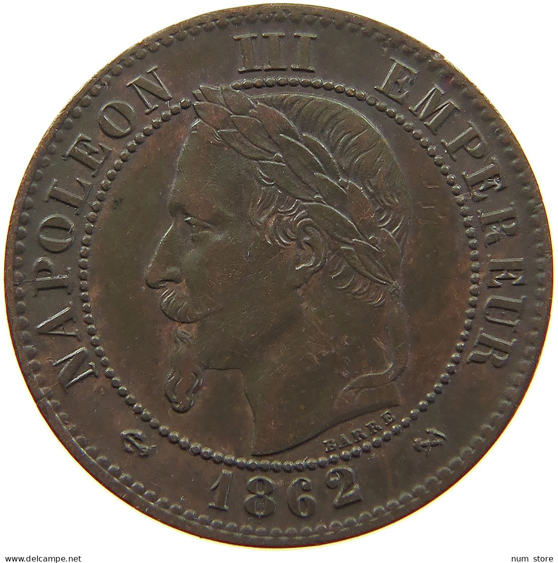 FRANCE 2 CENTIMES 1862 K NAPOLEON III. (1852-1870) #MA 100866 - 2 Centimes