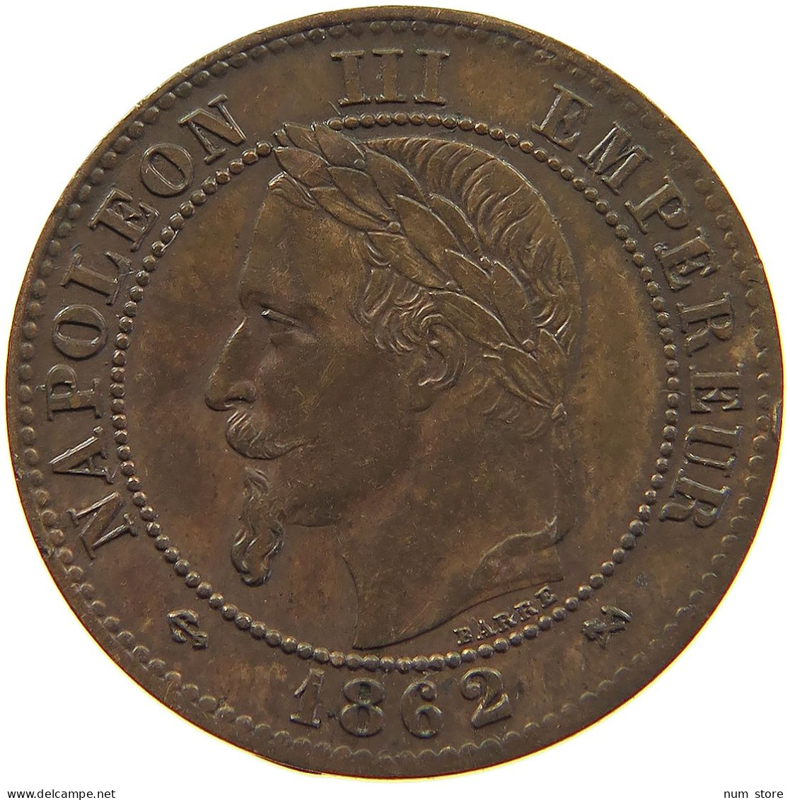 FRANCE 2 CENTIMES 1862 K NAPOLEON III. (1852-1870) #MA 100864 - 2 Centimes