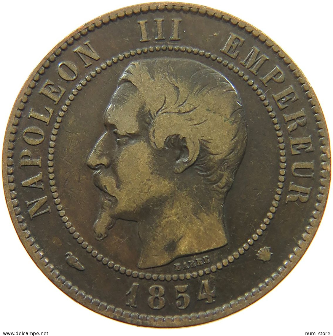 FRANCE 10 CENTIMES 1854 MA NAPOLEON III. (1852-1870) #MA 101890 - 10 Centimes