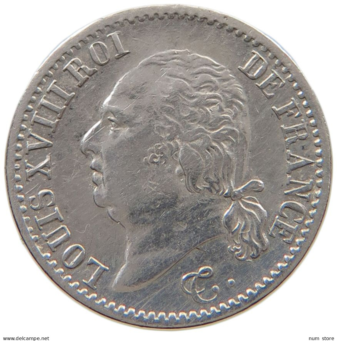 FRANCE 1/4 FRANC 1824 A LOUIS XVIII. (1814, 1815-1824) #MA 000077 - 1/4 Franc