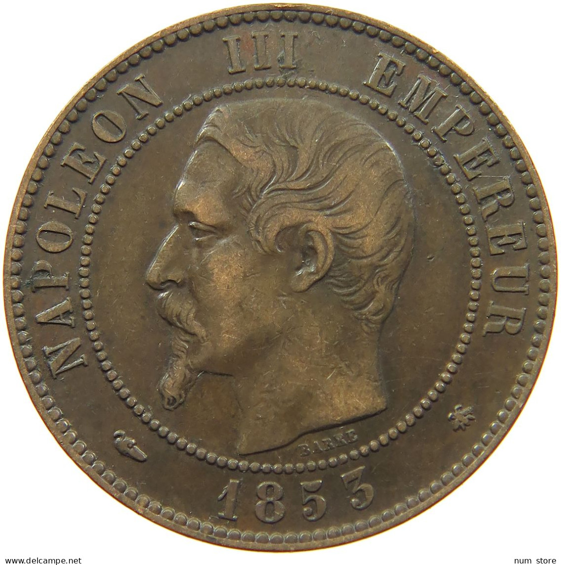 FRANCE 10 CENTIMES 1853 BB NAPOLEON III. (1852-1870) #MA 101889 - 10 Centimes