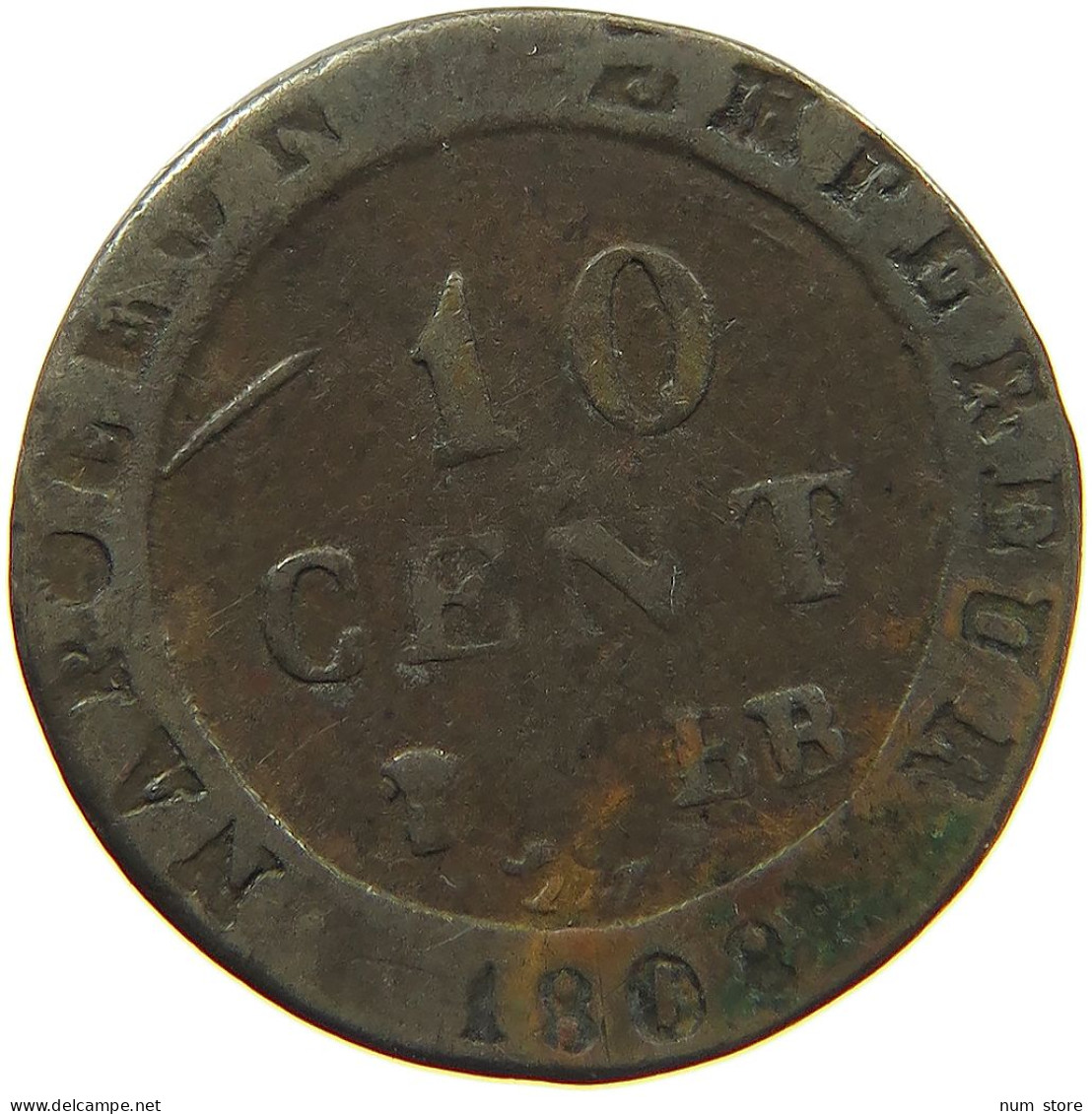 FRANCE 10 CENTIMES 1808 BB NAPOLEON I. (1804-1814, 1815) #MA 102570 - 10 Centimes