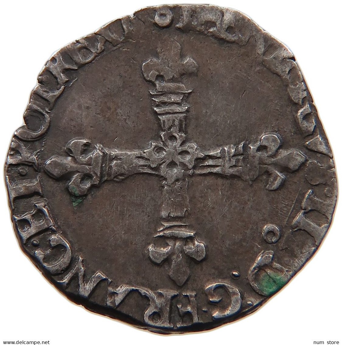 FRANCE 1/8 ECU HUITIÈME 1581 RENNES HENRI III. (1574-1589) #MA 068383 - 1574-1589 Enrique III