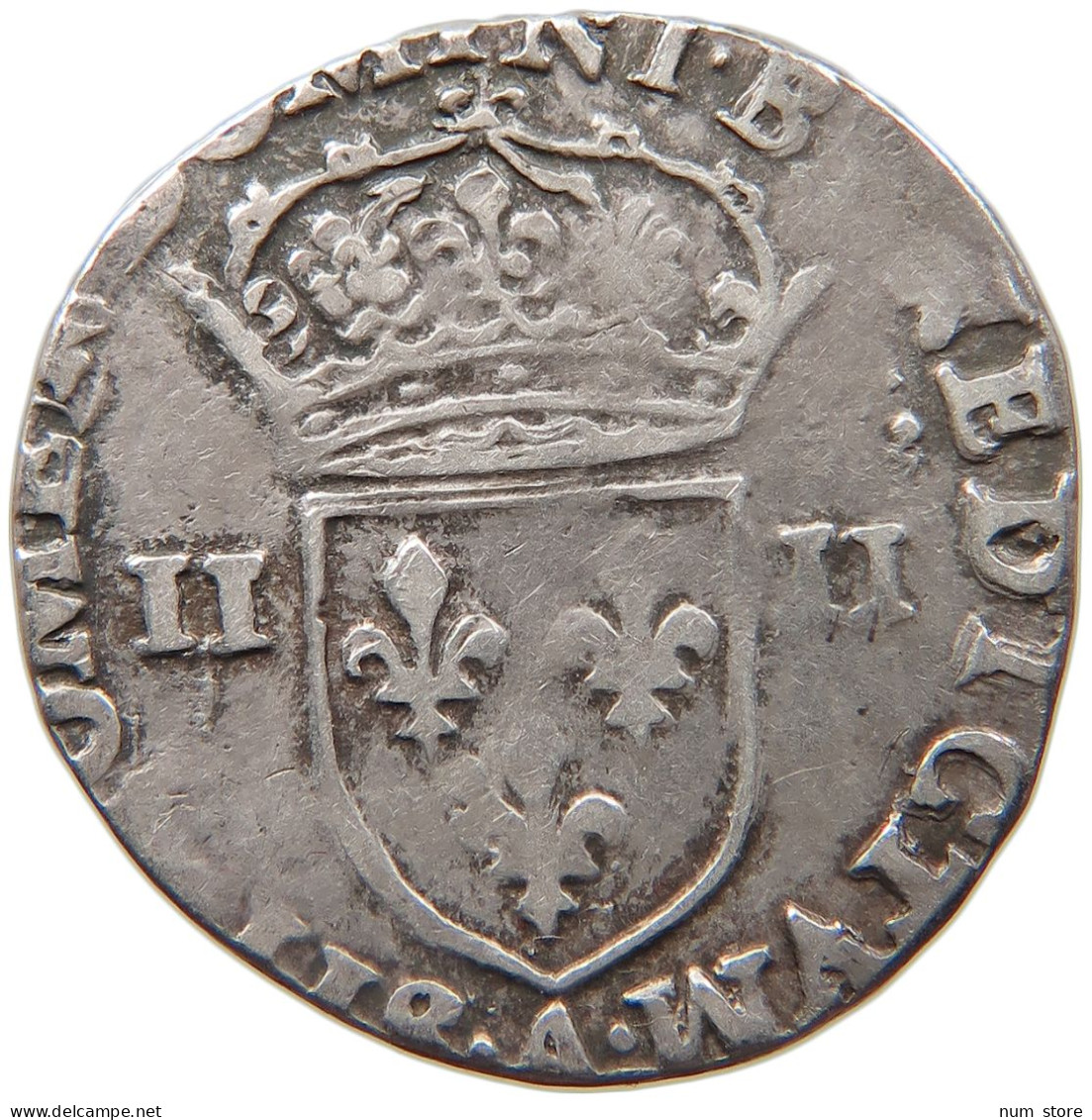 FRANCE 1/4 ECU 1589 A HENRI III. (1574-1589) #MA 059645 - 1574-1589 Enrico III